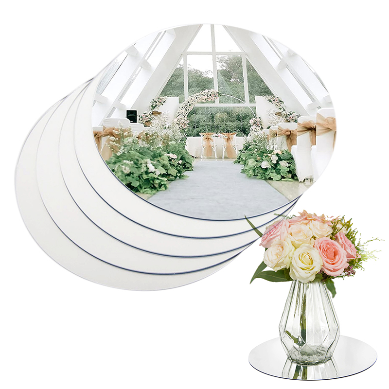 Conference Table Round - 원형 거울 유리 트레이, 아크릴 거울