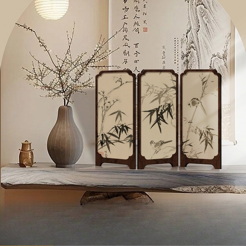Room Divider Bamboo - 새로운 중국어 잉크 대나무 미니 탁상용