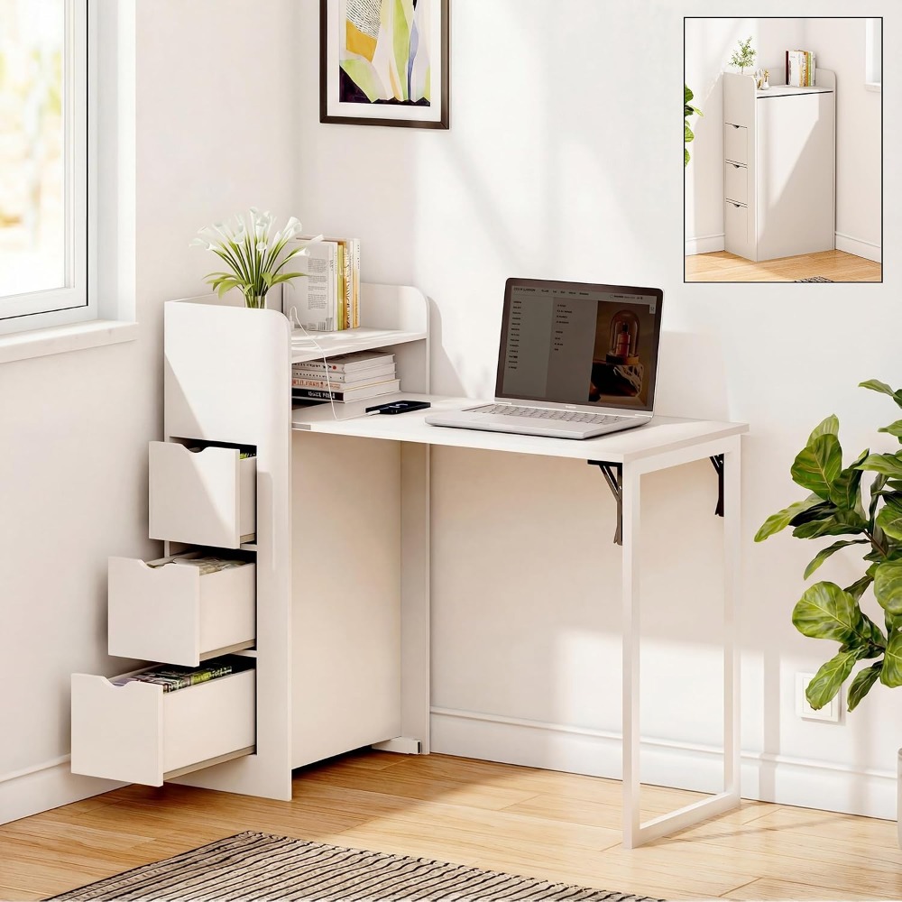 Wall Mounted Desk Fold - 벽걸이 접이식 책상, 공간 절약형 숨김식