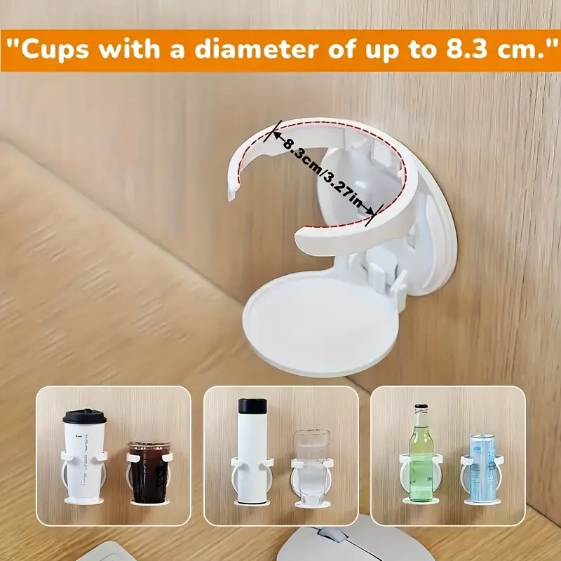 Wall Mounted Desk Fold - 접이식 컵홀더 사무실 책상 캐비닛 도어