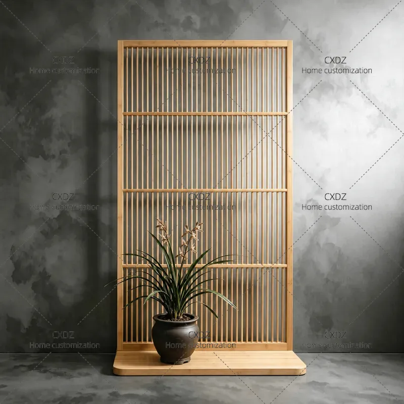 Room Divider Bamboo - 일본식 대나무 칸막이 북유럽풍 심플 원목