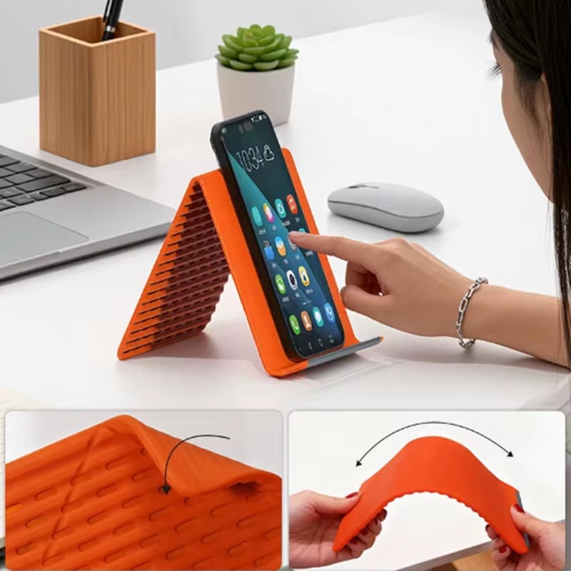 Adjustable Laptop Table - 유연하고 접이식인 실리콘 폰 홀더, 휴대용