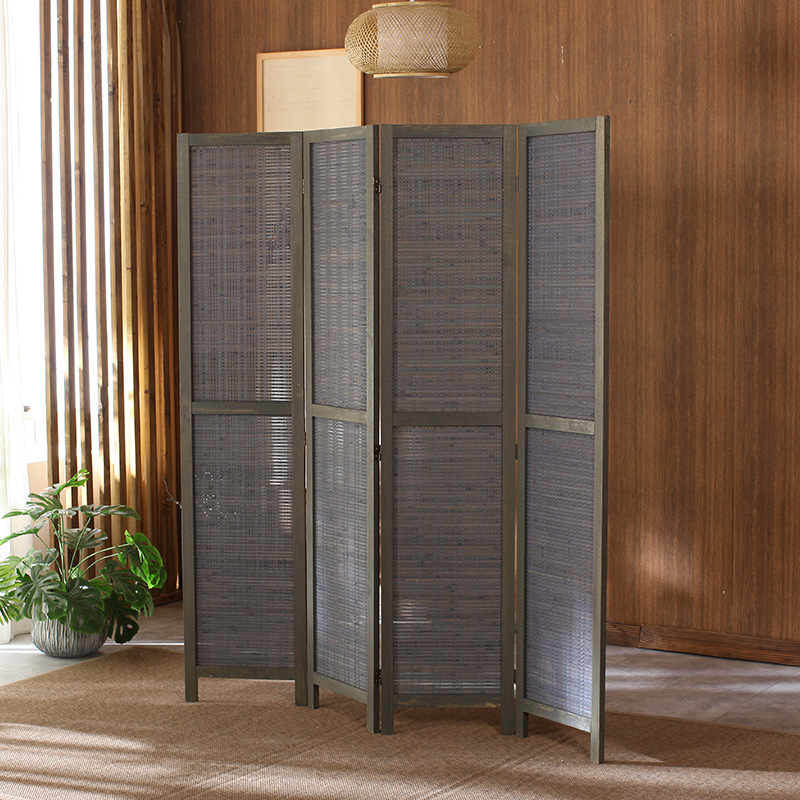 Room Divider Bamboo - 2025 락 그레이 한국 스타일 티룸