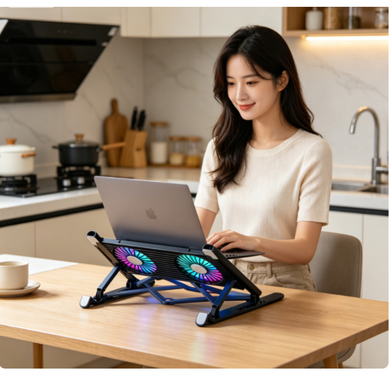 Adjustable Laptop Table - 새로운 노트북 쿨러 베이스 스탠드 접이식