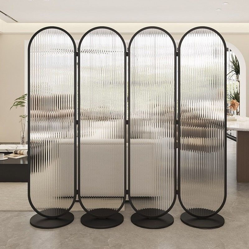 Room Divider Bamboo - 펀칭 없는 아크릴 유리 스크린 파티션
