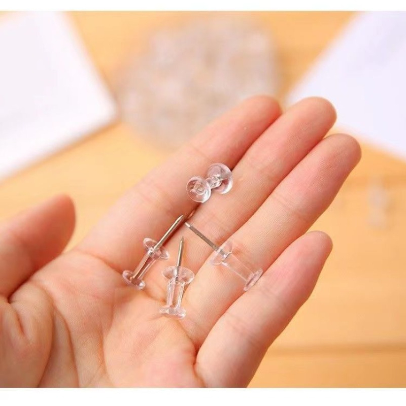 50/100Pcs 푸시 핀 플라스틱 상자와 투명 엄지  - Office Furniture Online 리뷰 및 가격
