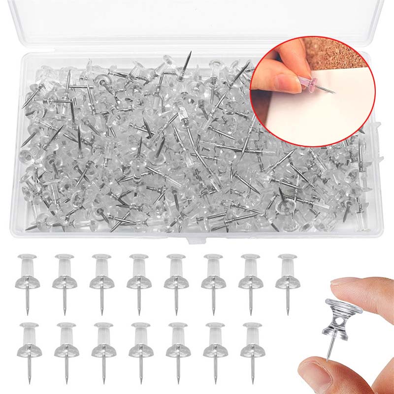 50/100Pcs 푸시 핀 플라스틱 상자와 투명 엄지  - Office Furniture Online 리뷰 및 가격