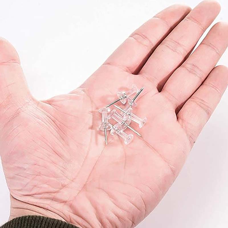 50/100Pcs 푸시 핀 플라스틱 상자와 투명 엄지  - Office Furniture Online 리뷰 및 가격