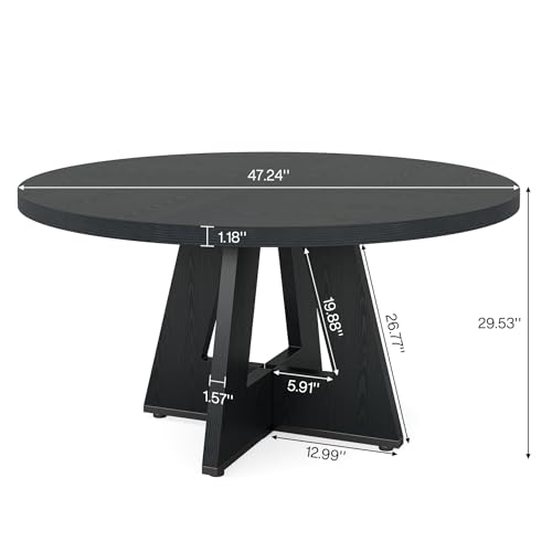 4~6인용 47인치 원형 회의 테이블, 두꺼운 테이블  - Conference Table Round 리뷰 및 가격