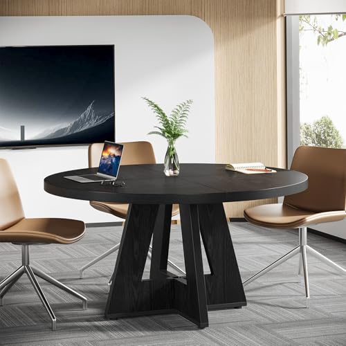 4~6인용 47인치 원형 회의 테이블, 두꺼운 테이블  - Conference Table Round 리뷰 및 가격