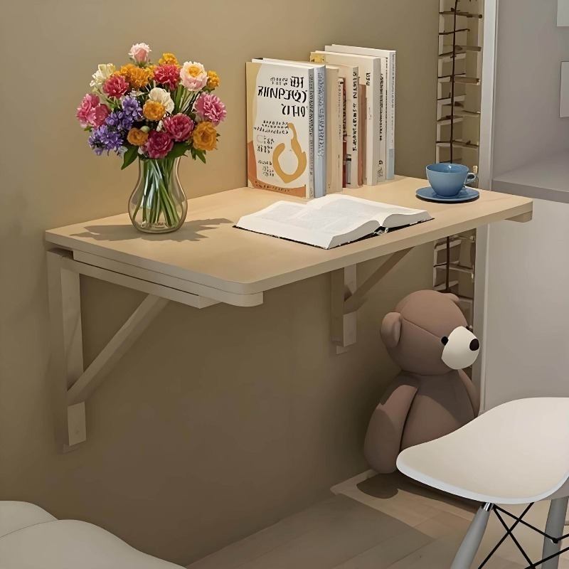 벽걸이형 접이식 테이블 직사각형 단단한 나무 사이드 테 - Wall Mounted Desk Fold 리뷰 및 가격