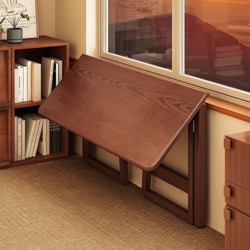 벽걸이형 일체형 접이식 테이블, 중국식 복고풍 직사각형 - Wall Mounted Desk Fold 리뷰 및 가격