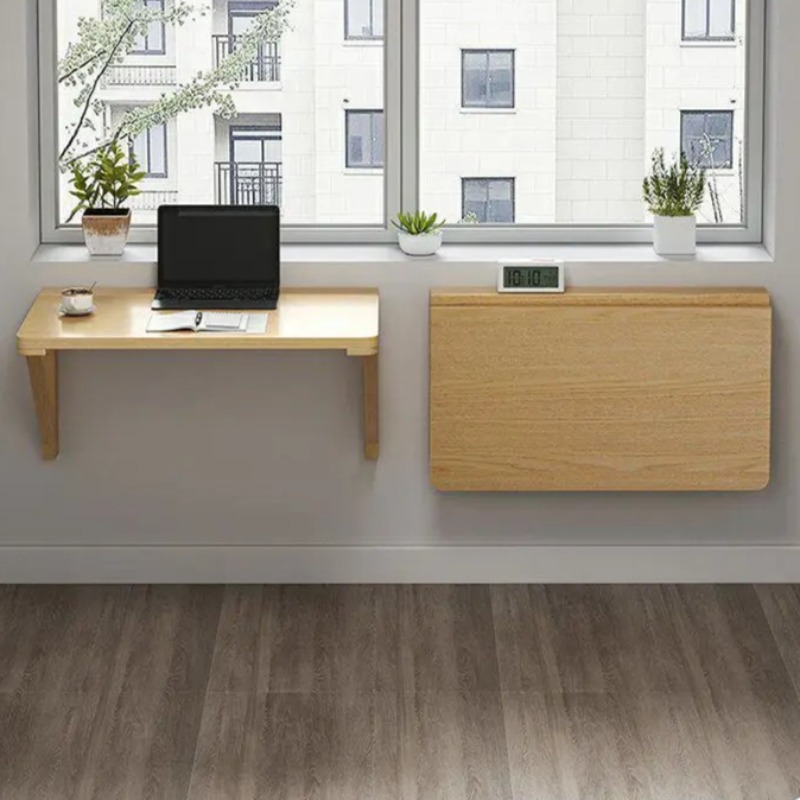 벽걸이 접이식 책상, 작은 공간을 위한 원목 플로팅 컴 - Wall Mounted Desk Fold 리뷰 및 가격