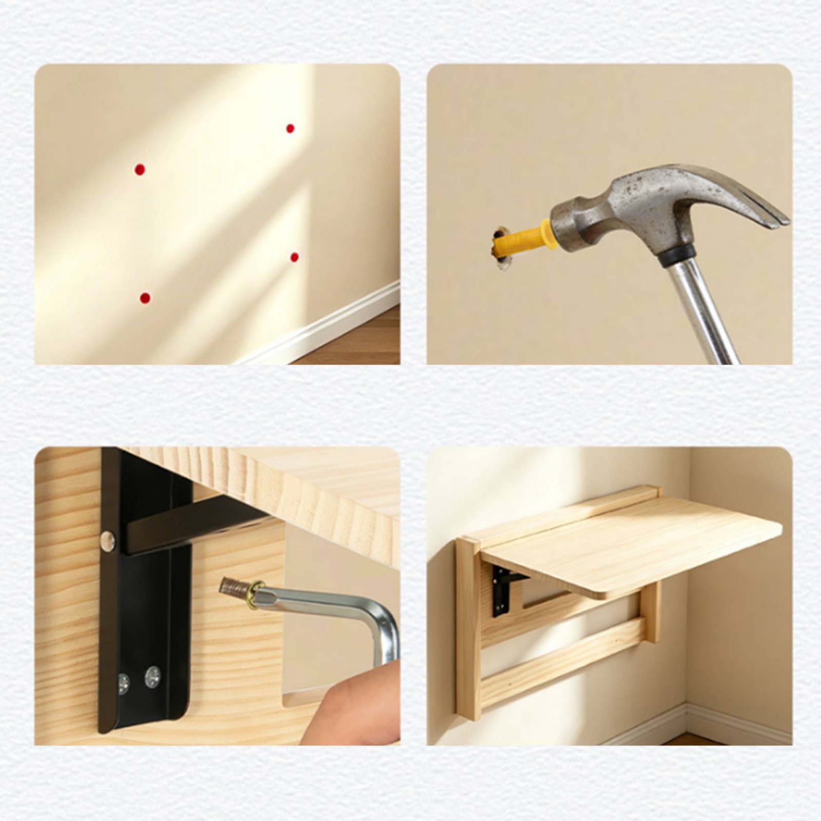 벽걸이 접이식 책상 접이식 나무 드롭 패널 벽 테이블  - Wall Mounted Desk Fold 리뷰 및 가격