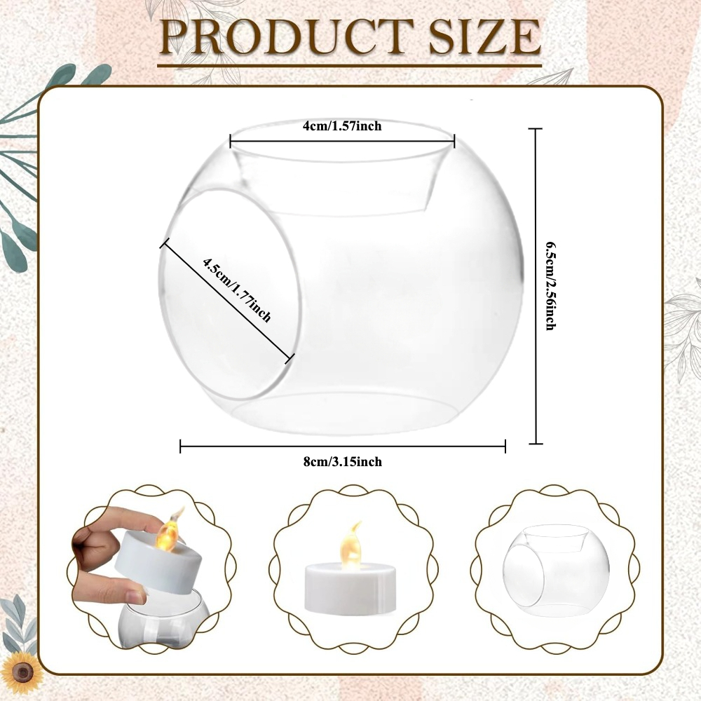 6/12pcs 유리 라운드 중공 캔들 홀더 측면 개방형 - Conference Table Round 리뷰 및 가격