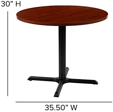36인치 원형 다목적 회의 테이블(체리색) - 사무실용 - Conference Table Round 리뷰 및 가격