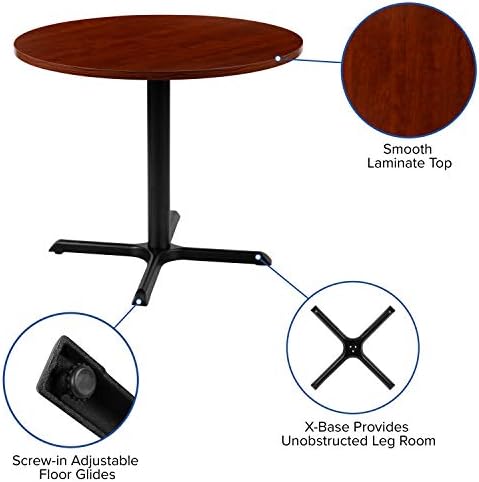 36인치 원형 다목적 회의 테이블(체리색) - 사무실용 - Conference Table Round 리뷰 및 가격