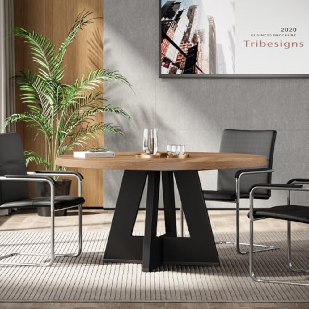47인치 원형 회의 테이블(4~6인용), 두꺼운 테이블 - Conference Table Round 리뷰 및 가격