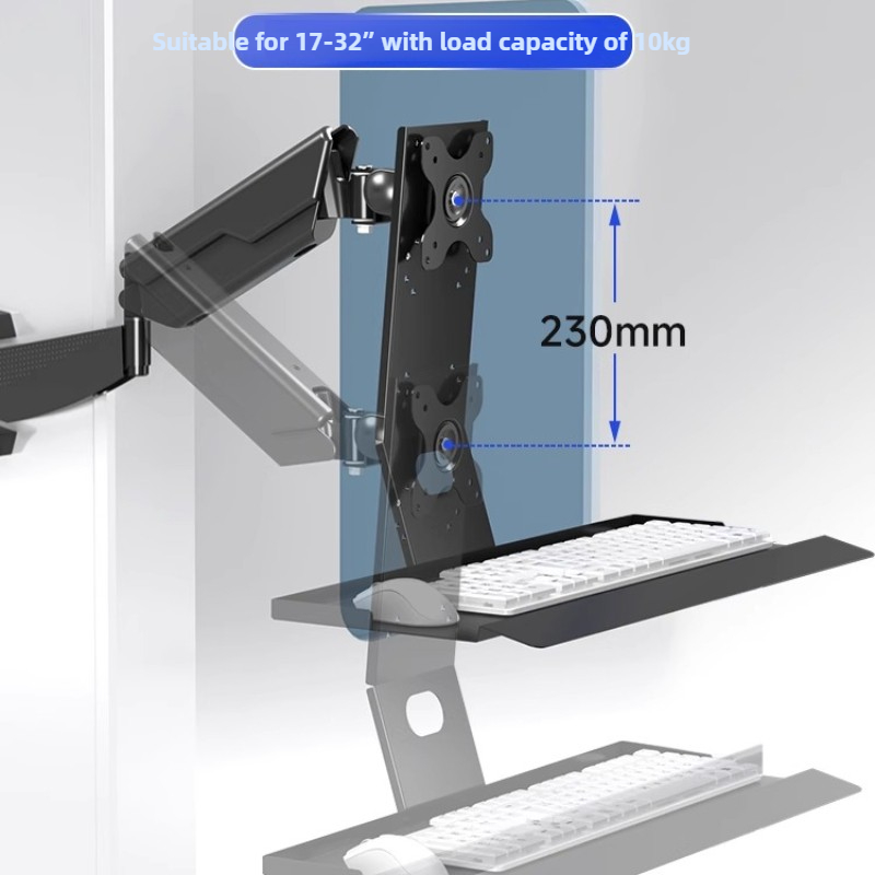 헤비 듀티 모니터 마운트 랙 인체공학적 조절 가능한 스 - Wall Mounted Desk Fold 리뷰 및 가격