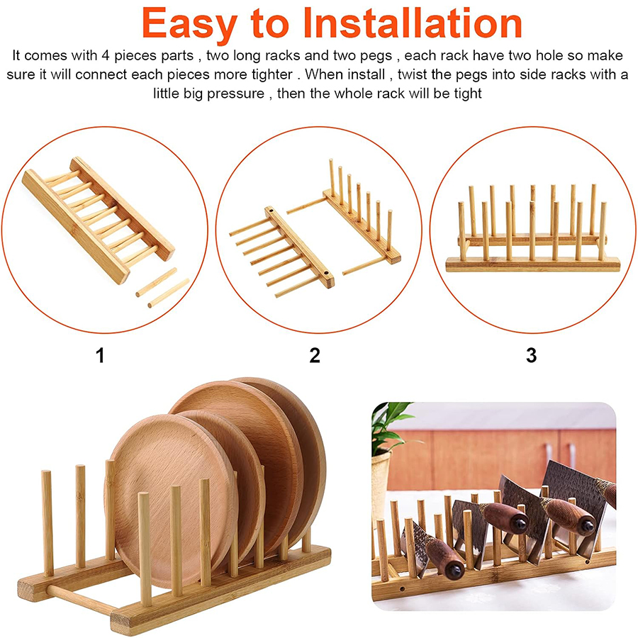 1pcs/2pcs 대나무 접시 랙, 접시 홀더, 스토리 - Room Divider Bamboo 리뷰 및 가격