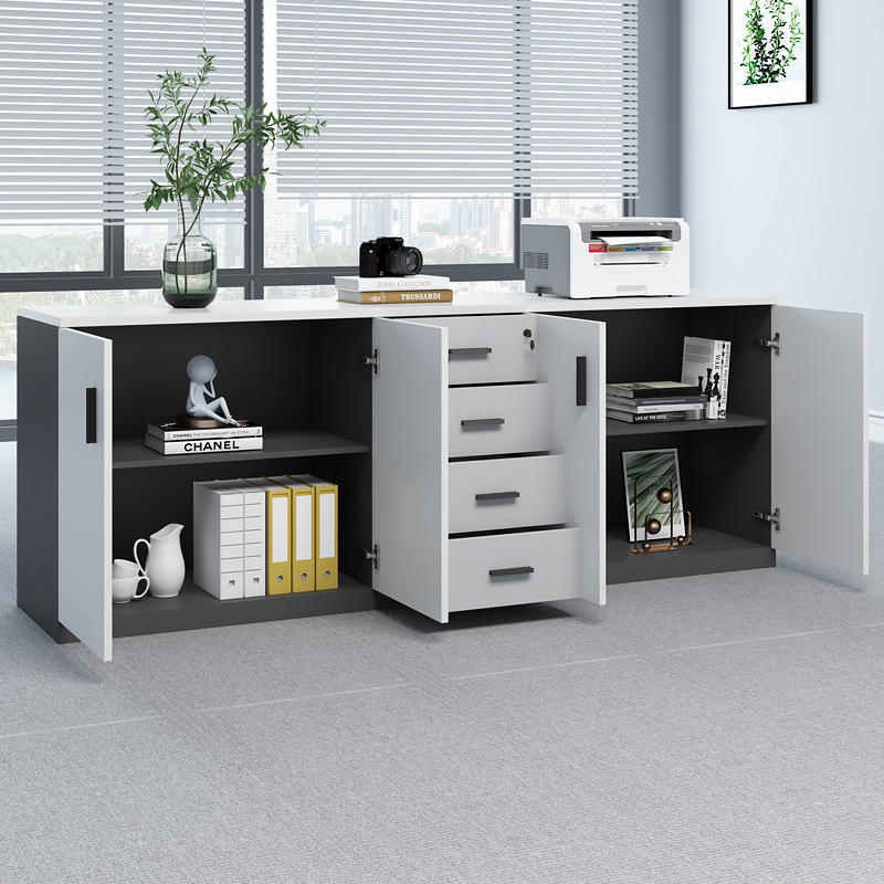 F*-화이트 잠금장치가 있는 책상 옆 파일 캐비닛(다중 - Credenza Office Storage 리뷰 및 가격