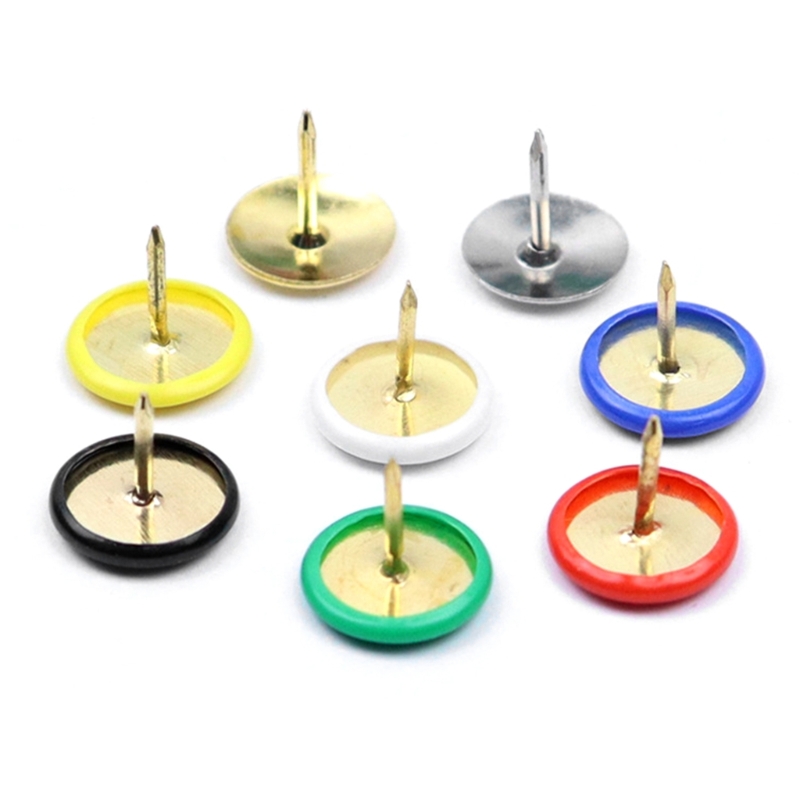 200Pcs 라운드 플랫 헤드 금속 압정 니켈 도금 푸 - Office Furniture Online 리뷰 및 가격